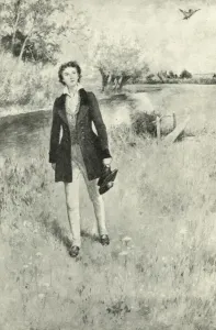 Percy Bysshe Shelley, wandering in the fields, hears the song of the skylark Percy Bysshe Shelley, wandering in the fields, hears the song of the skylark