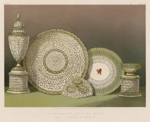 Perforated Parian Ware by Messrs G Granger and Co, Worcester (chromolitho) Perforated Parian Ware by Messrs G Granger and Co, Worcester (chromolitho)
