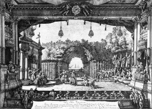 A performance of Le Turc Genereux in Vienna on 6th April 1758, published in 1759 A performance of Le Turc Genereux in Vienna on 6th April 1758, published in 1759