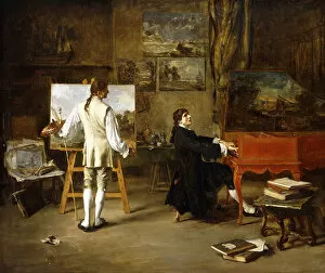Artists Studio Gallery: Pergolese in the Studio of Joseph Vernet, 1880 (oil on canvas)