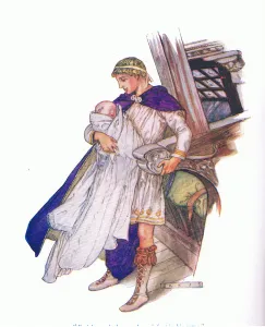 Pericles took the new born infant in his arms (Pericles Prince of Tyre) Pericles took the new born infant in his arms (Pericles Prince of Tyre)