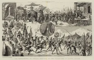 The Perraherra, or Annual Festival of the Singhalese at Kandy, Ceylon (engraving) The Perraherra, or Annual Festival of the Singhalese at Kandy, Ceylon (engraving)