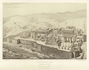 Persepolis, General view, Bird's eye view, restored by Ch Chipiez (engraving) Persepolis, General view, Bird's eye view, restored by Ch Chipiez (engraving)