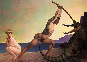 Perseus Slaying the Dragon, 1910 (oil on canvas) Perseus Slaying the Dragon, 1910 (oil on canvas)