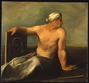 A Personification of Geometry (oil on canvas) A Personification of Geometry (oil on canvas)