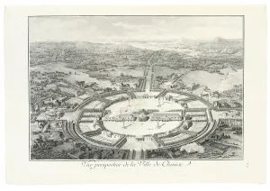 Titled Gallery: Perspective view of the city of Chaux, 1804 (engraving)