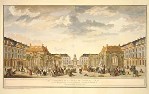 Perspective View of the Place de Louis le Grand with the Rooms constructed for Perspective View of the Place de Louis le Grand with the Rooms constructed for
