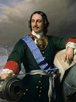 Russia Gallery: Peter I the Great (1672-1725) 1838 (oil on canvas) (see also 144528)