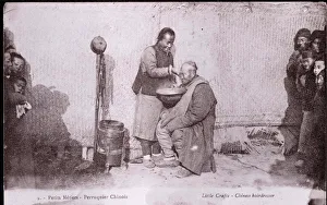 Petity metier: a Chinese wig Photograph of the beginning of the 20th century - Private Petity metier: a Chinese wig Photograph of the beginning of the 20th century - Private