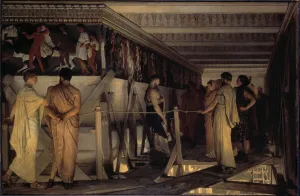 Pheidias and the Frieze of the Parthenon, Athens, 1868 (oil on panel) Pheidias and the Frieze of the Parthenon, Athens, 1868 (oil on panel)