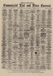 Philadelphia Commercial List and Price Current, 1874 (litho) Philadelphia Commercial List and Price Current, 1874 (litho)