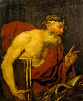Old Master Paintings Gallery: A Philosopher (oil on canvas)