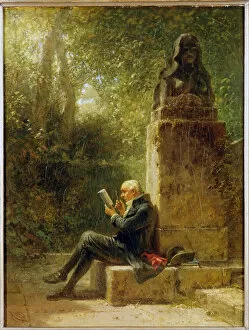 Deciphering Collection: The Philosopher (The Reader in the Park) (oil on canvas)