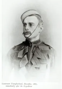 Photograph of Sir Francis Younghusband (1863-1942) in 1887 from The Heart of a Photograph of Sir Francis Younghusband (1863-1942) in 1887 from The Heart of a