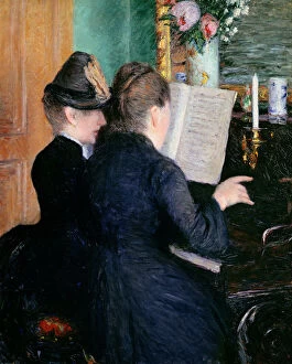 Images Dated 14th September 2012: The Piano Lesson, 1881 (oil on canvas)