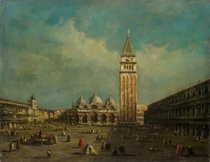 The Piazza San Marco in Venice (oil on canvas) The Piazza San Marco in Venice (oil on canvas)