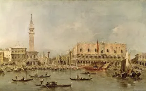 The Piazzetta and the Palazzo Ducale from the Basin of San Marco (oil on canvas) The Piazzetta and the Palazzo Ducale from the Basin of San Marco (oil on canvas)