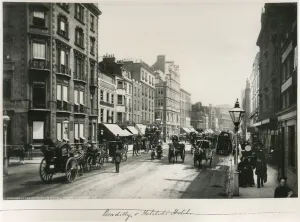Titled Gallery: Piccadilly and Hatchetts Hotel, London, c.1887 (albumen print)