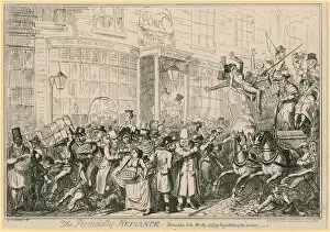 The Piccadilly Nuisance: dedicated to the worthy acting magistrates of the district (engraving)