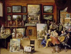Pictura, Poesis and Musica in a Pronkkamer (oil on panel) Pictura, Poesis and Musica in a Pronkkamer (oil on panel)