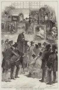King Street Gallery: Picture Sale at Messers Christie and Manson s, King-Street, St Jamess (engraving)