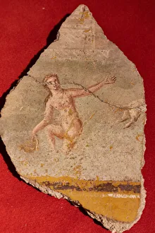 Piece of plaster where a female figure is represented, Imperial Age Piece of plaster where a female figure is represented, Imperial Age