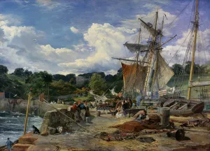 The Pier Head, Aberdour, Firth of Forth, 1865 (oil on canvas) The Pier Head, Aberdour, Firth of Forth, 1865 (oil on canvas)