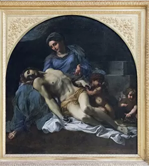 Mournful Gallery: Pieta, 1599-1600, Annibale Carracci (oil on canvas)