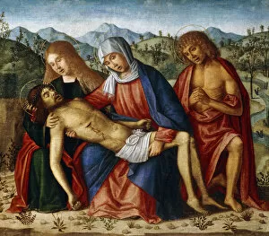 The Pieta, (oil on canvas)