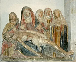 Pieta (painted stone)