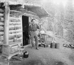 Pike's Peak prospector in Colorado, c.1900 (b/w photo) Pike's Peak prospector in Colorado, c.1900 (b/w photo)