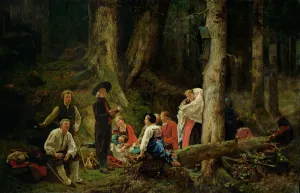 The Pilgrims from the Abbey of St. Odile (oil on canvas) The Pilgrims from the Abbey of St. Odile (oil on canvas)