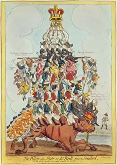 The Pillar of the State, or John Bull Overloaded , after Cruikshank in 1819 The Pillar of the State, or John Bull Overloaded , after Cruikshank in 1819