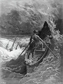 The Pilot faints, scene from The Rime of the Ancient Mariner by S.T. Coleridge