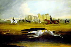 The Pinckney Family Coursing at Stonehenge, 1845 (oil on canvas) The Pinckney Family Coursing at Stonehenge, 1845 (oil on canvas)