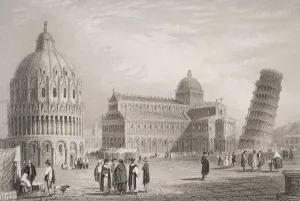Pisa, engraved by William Finden (1787-1852) (engraving) Pisa, engraved by William Finden (1787-1852) (engraving)