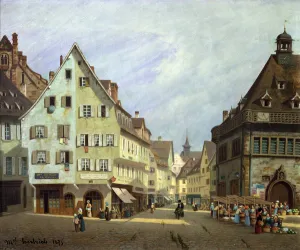Place du Marche-aux-Fruits, Colmar, 1875 (oil on canvas) Place du Marche-aux-Fruits, Colmar, 1875 (oil on canvas)