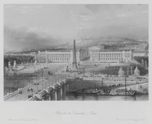 Thomas (after) Allom Gallery: Place de la Concorde, Paris (engraving)