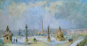 The Place de la Concorde, Paris (oil on canvas) The Place de la Concorde, Paris (oil on canvas)