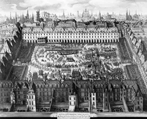 The Place Royale and the Carrousel in 1612 (engraving) The Place Royale and the Carrousel in 1612 (engraving)