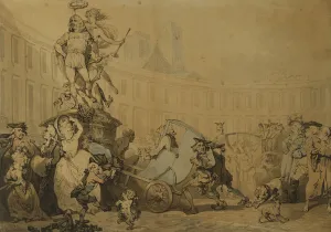Place Victoire a Paris, 1784 (pencil, pen and ink and watercolour) Place Victoire a Paris, 1784 (pencil, pen and ink and watercolour)