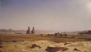 The Plain of Thebes in Upper Egypt, 1857 (oil on canvas) The Plain of Thebes in Upper Egypt, 1857 (oil on canvas)