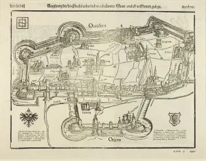 Plan of Augsburg, from Cosmographia, 1544 (woodcut on paper) Plan of Augsburg, from Cosmographia, 1544 (woodcut on paper)