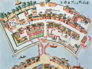 Plan of the Dutch Factory in the Island of Desima at Nangasaki Plan of the Dutch Factory in the Island of Desima at Nangasaki