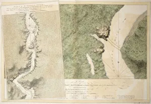 A plan of Fort Montgomery & Fort Clinton, 1774-1779 (hand coloured etching in various A plan of Fort Montgomery & Fort Clinton, 1774-1779 (hand coloured etching in various