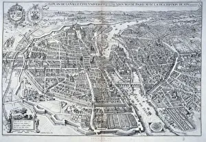 Plan of Paris in 1615. Engraving by Mathieu Merian, 17th century. Paris, Musee Carnavalet Plan of Paris in 1615. Engraving by Mathieu Merian, 17th century. Paris, Musee Carnavalet