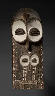 Related Images Gallery: Plank Mask, possibly early 1900s (wood, pigment)