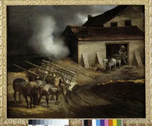 The plaster oven Painting by Theodore Gericault (1791-1824) Dim. 0, 5x0, 6 m The plaster oven Painting by Theodore Gericault (1791-1824) Dim. 0, 5x0, 6 m