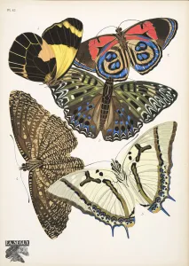 Plate 12, from Papillons, pub. 1925 (pochoir print) Plate 12, from Papillons, pub. 1925 (pochoir print)