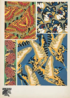 Plate 19, from Papillons, pub. 1925 (pochoir print) Plate 19, from Papillons, pub. 1925 (pochoir print)